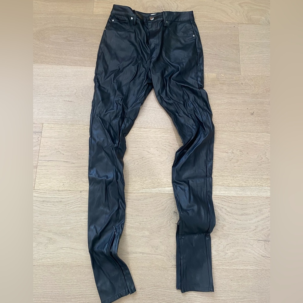 WeWoreWhat Black Faux Leather Pants